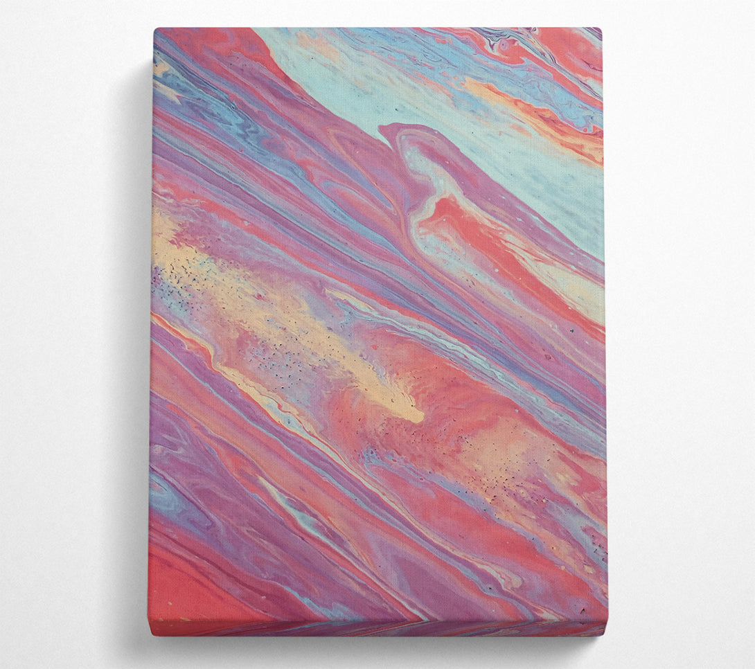  A Canvas Print of Coral Swirl Dreams Canvas Art
