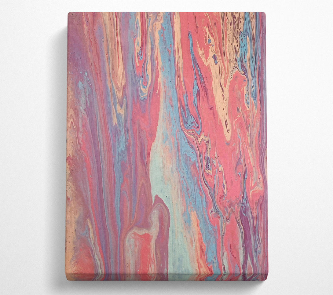  A Canvas Print of Coral Swirl Dreams Canvas Art