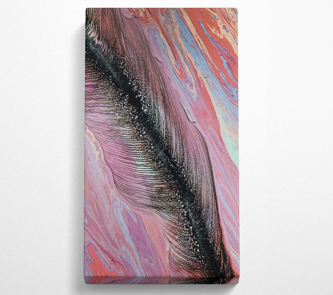  A Canvas Print of Pink Flowing Abstract Canvas Print