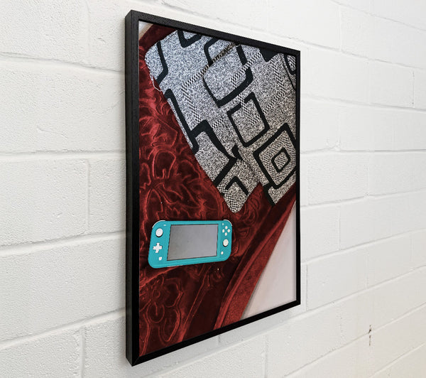 Teal Console On Red