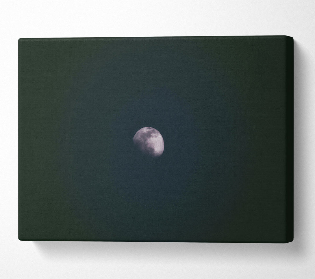  A Canvas Print of Pale Moon'S Embrace Canvas Print
