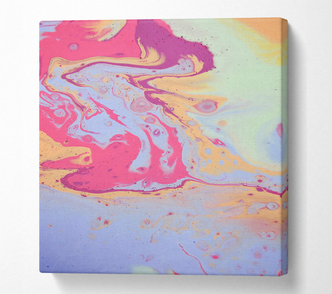  A Canvas Print of Lavender Swirls Of Pink Canvas Art