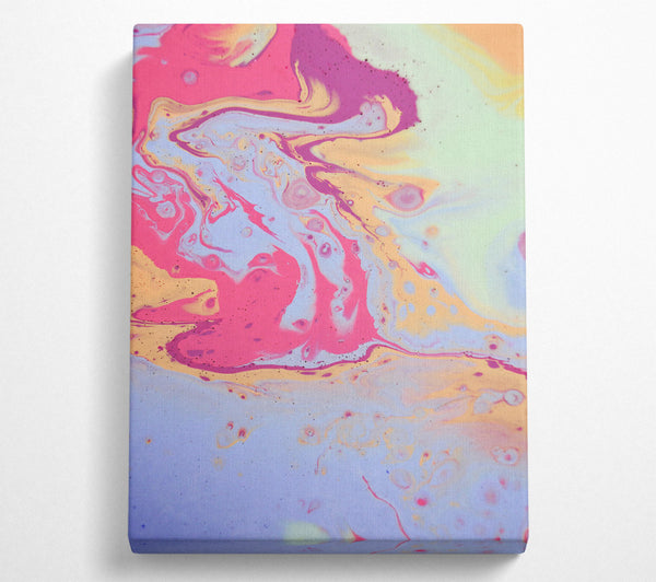  A Canvas Print of Lavender Swirls Of Pink Canvas Art