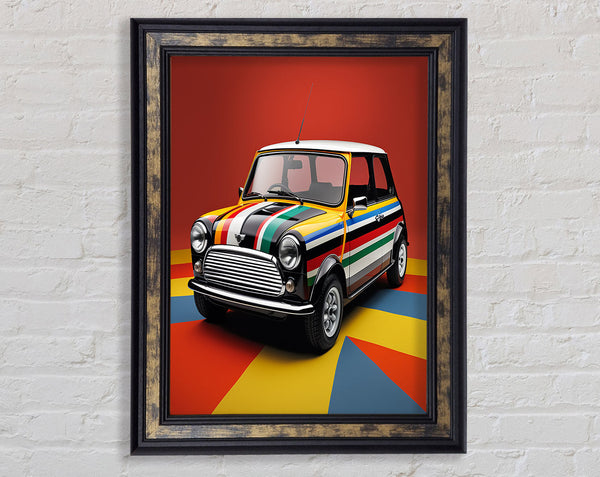 Mini Stripes Framed Print