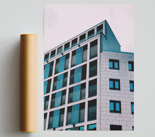 Blue Facade In The Sky Giclee Print