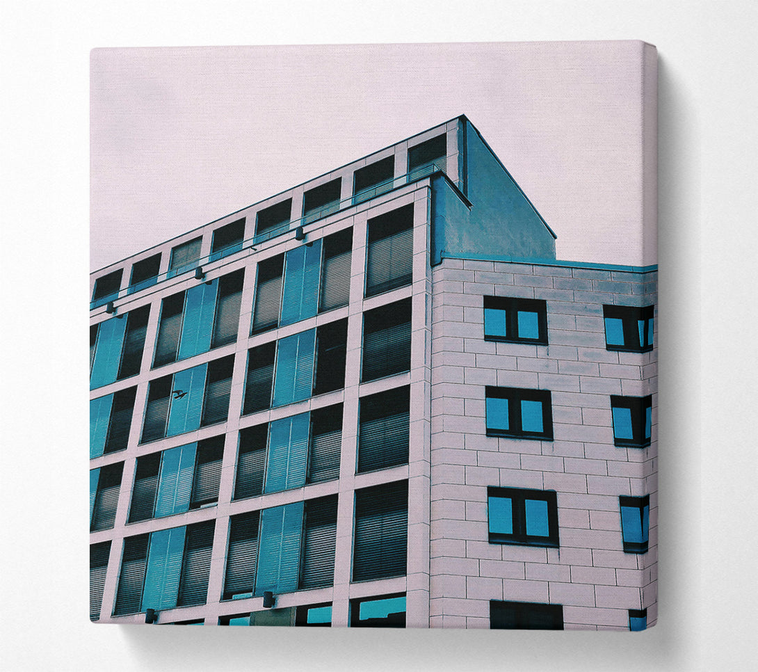  A Canvas Print of Blue Facade In The Sky Canvas Print