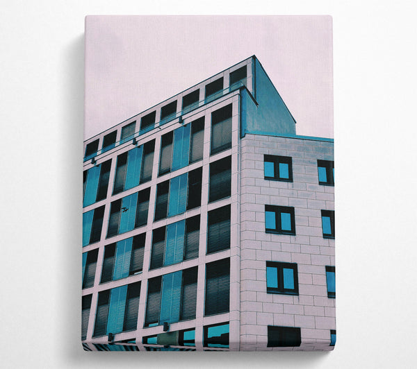  A Canvas Print of Blue Facade In The Sky Canvas Print
