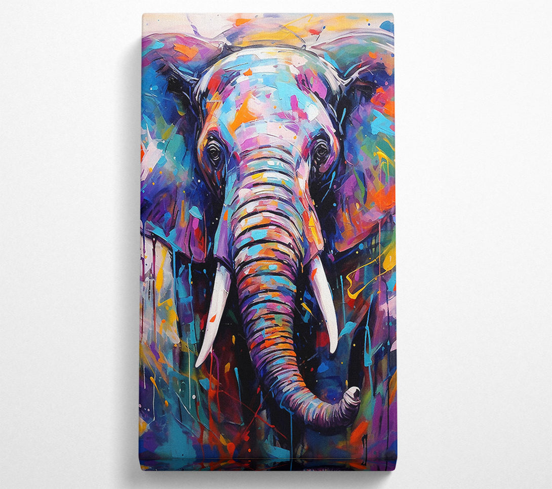  A Canvas Print of Mixed Elephant Canvas Print