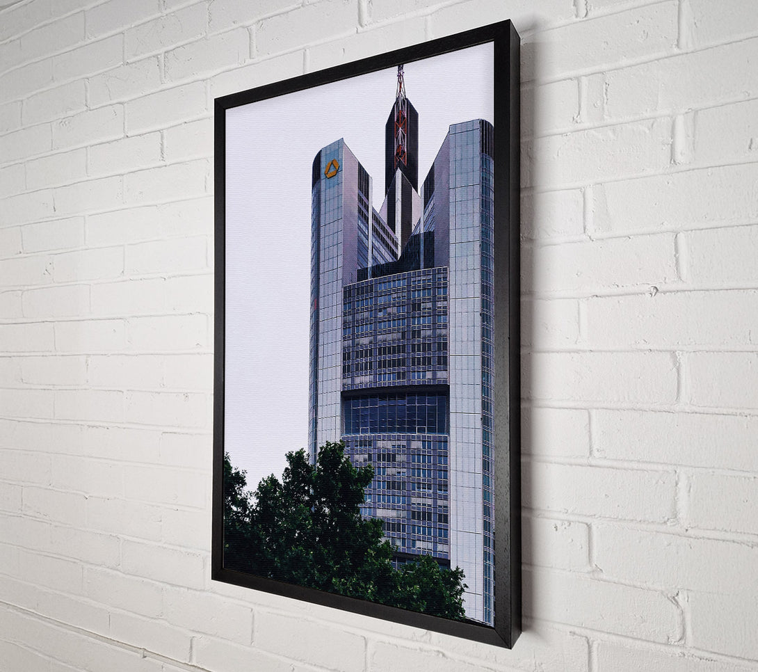  A Canvas Print of Blue Glass Skyline Canvas Wall Art
