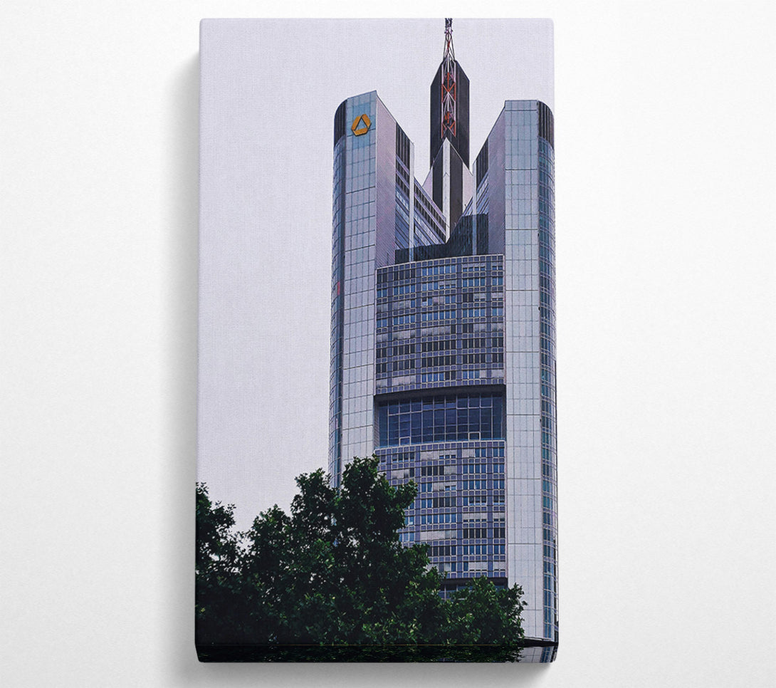  A Canvas Print of Blue Glass Skyline Canvas Wall Art