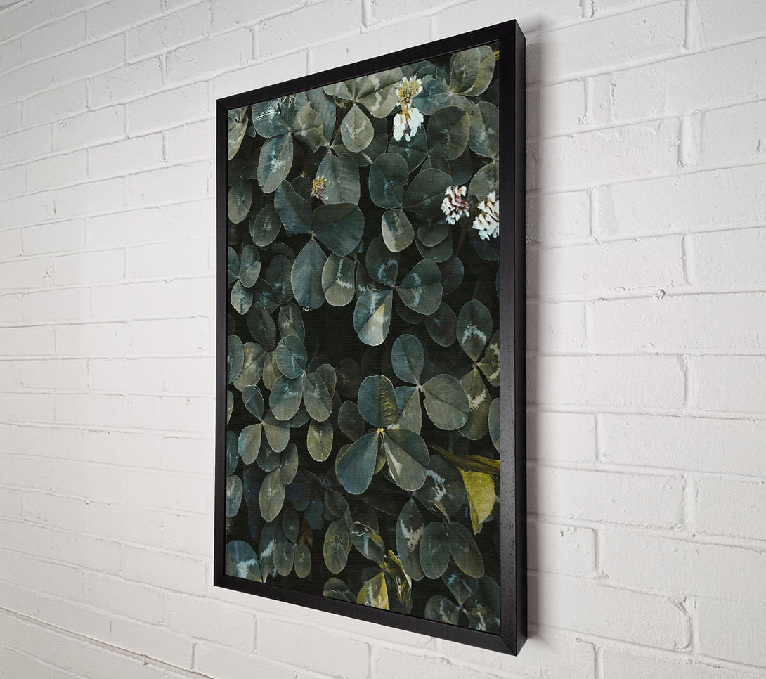  A Canvas Print of Emerald Green Clover Field Canvas Wall Art