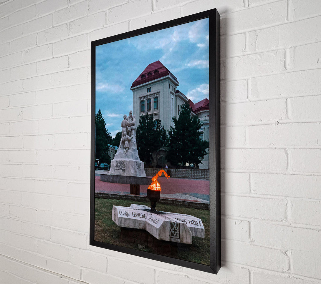  A Canvas Print of Eternal Orange Flame Canvas Art