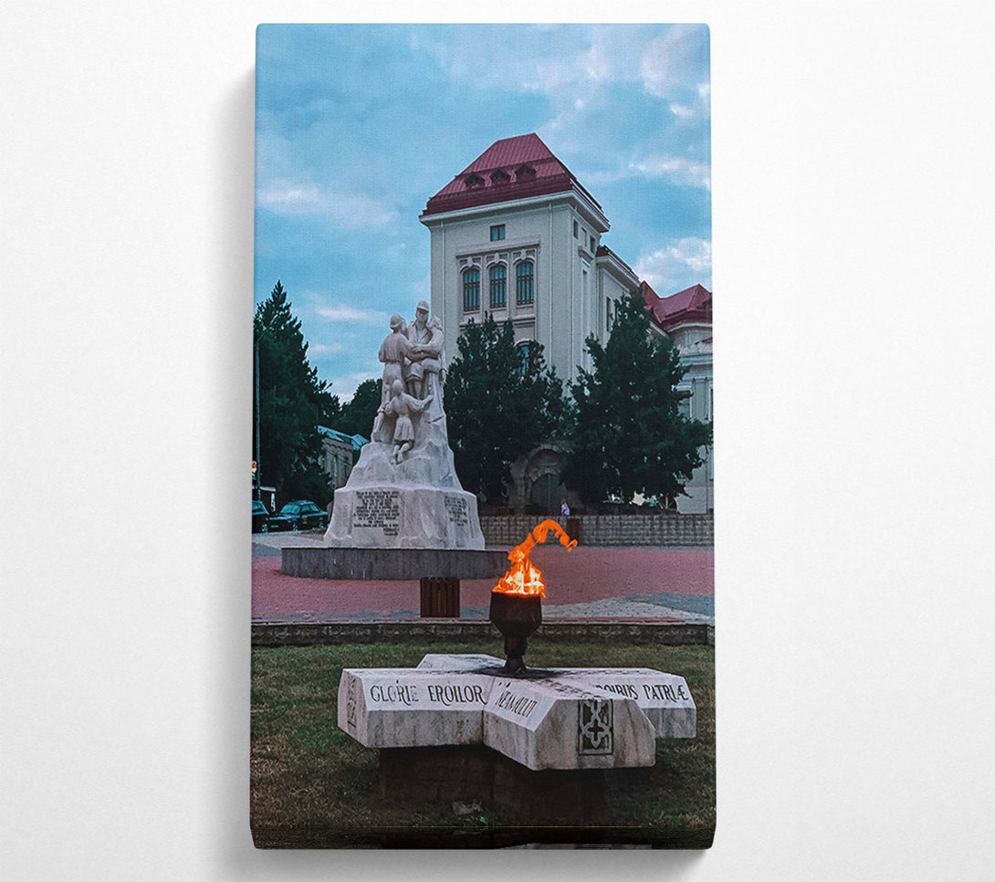  A Canvas Print of Eternal Orange Flame Canvas Art