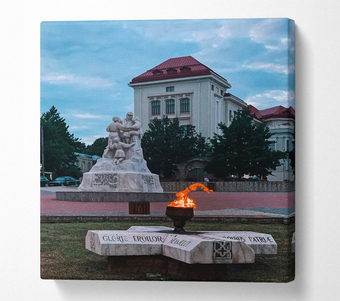  A Canvas Print of Eternal Orange Flame Canvas Art