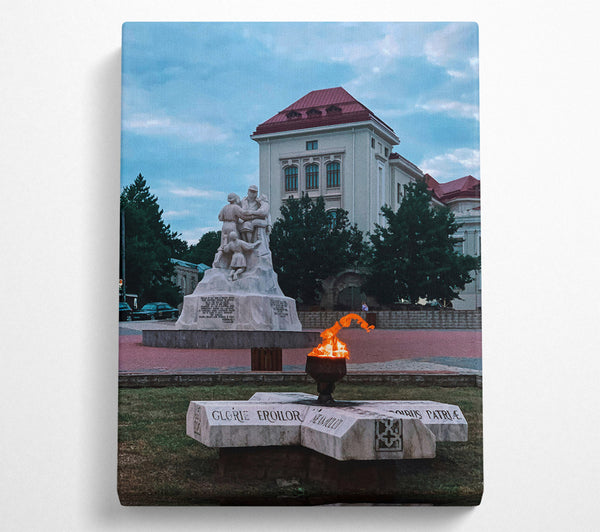  A Canvas Print of Eternal Orange Flame Canvas Art