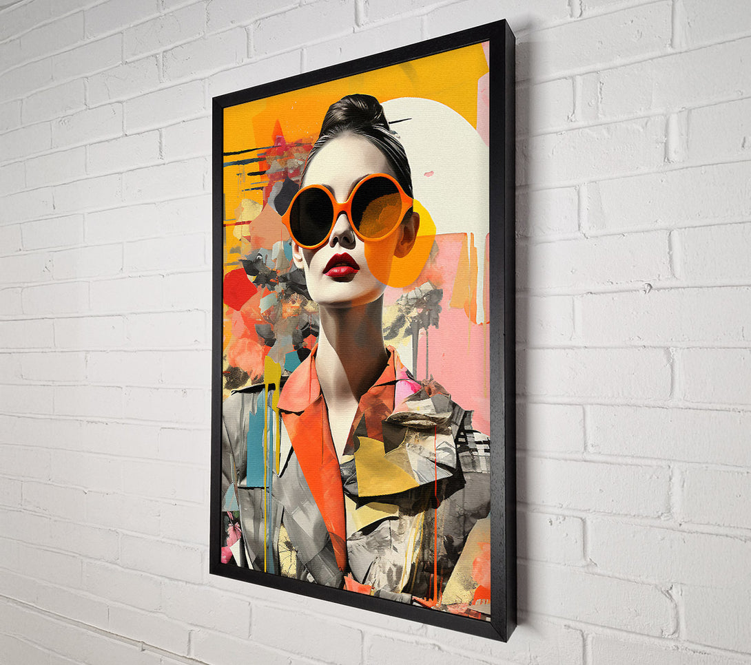  A Canvas Print of Modern Woman Fashion Canvas Wall Art