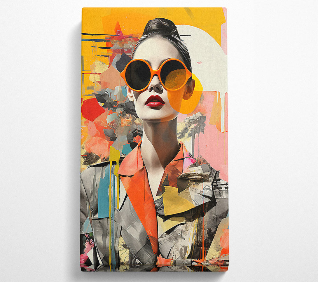  A Canvas Print of Modern Woman Fashion Canvas Wall Art