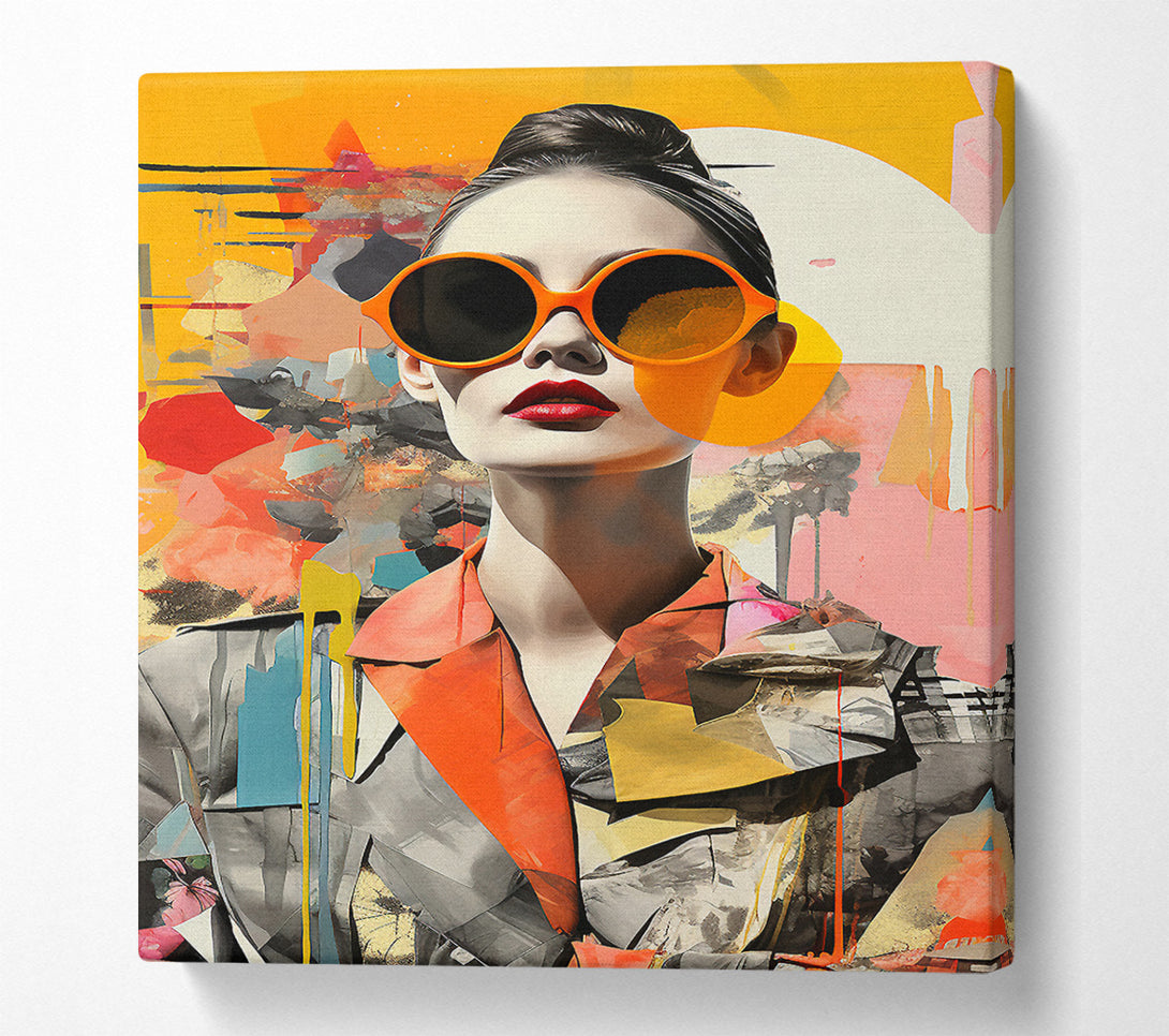  A Canvas Print of Modern Woman Fashion Canvas Wall Art