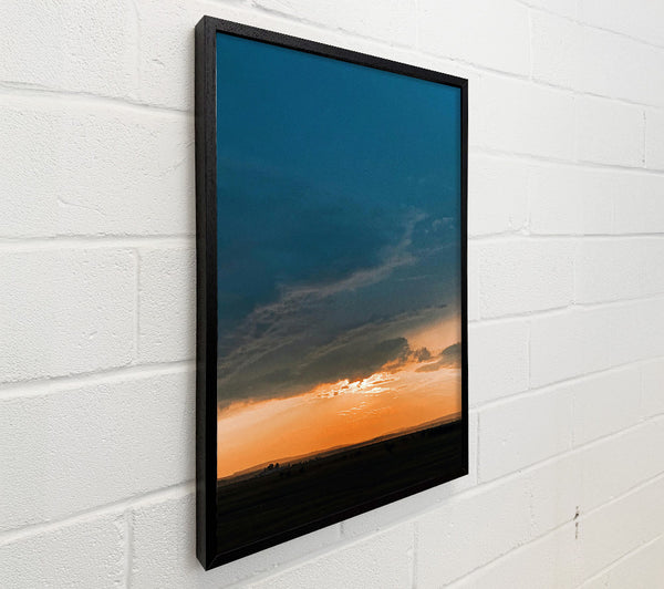 Orange Sky Horizon