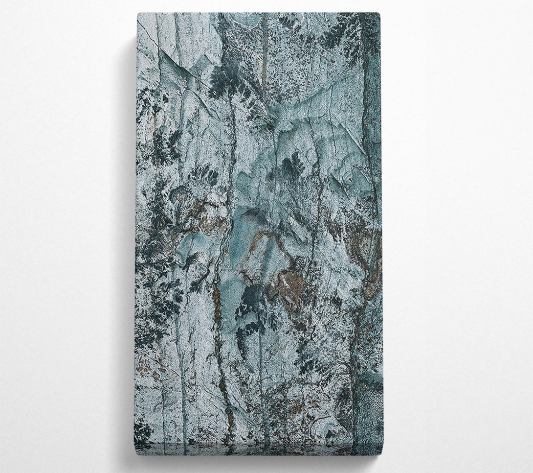  A Canvas Print of Teal Stone Abstract Canvas Art