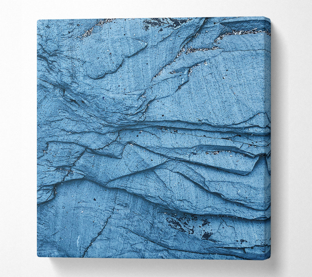  A Canvas Print of Layered Blue Stone. Canvas Print