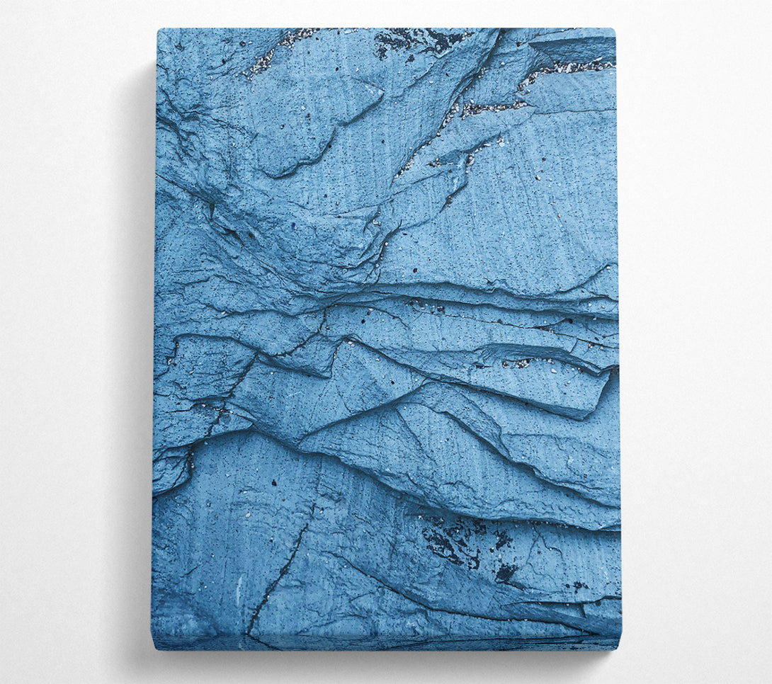  A Canvas Print of Layered Blue Stone. Canvas Print