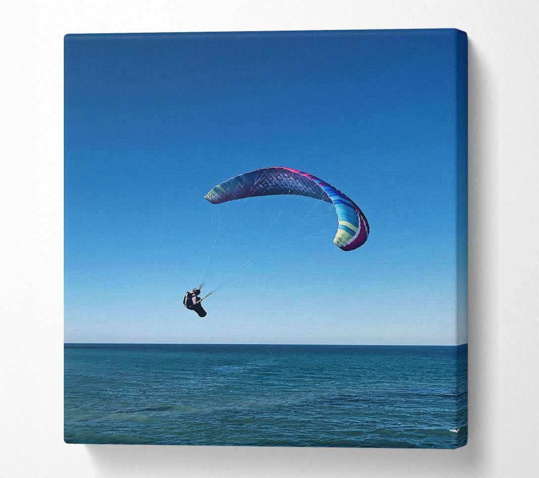  A Canvas Print of Blue Sky Parachute Flight Canvas Art