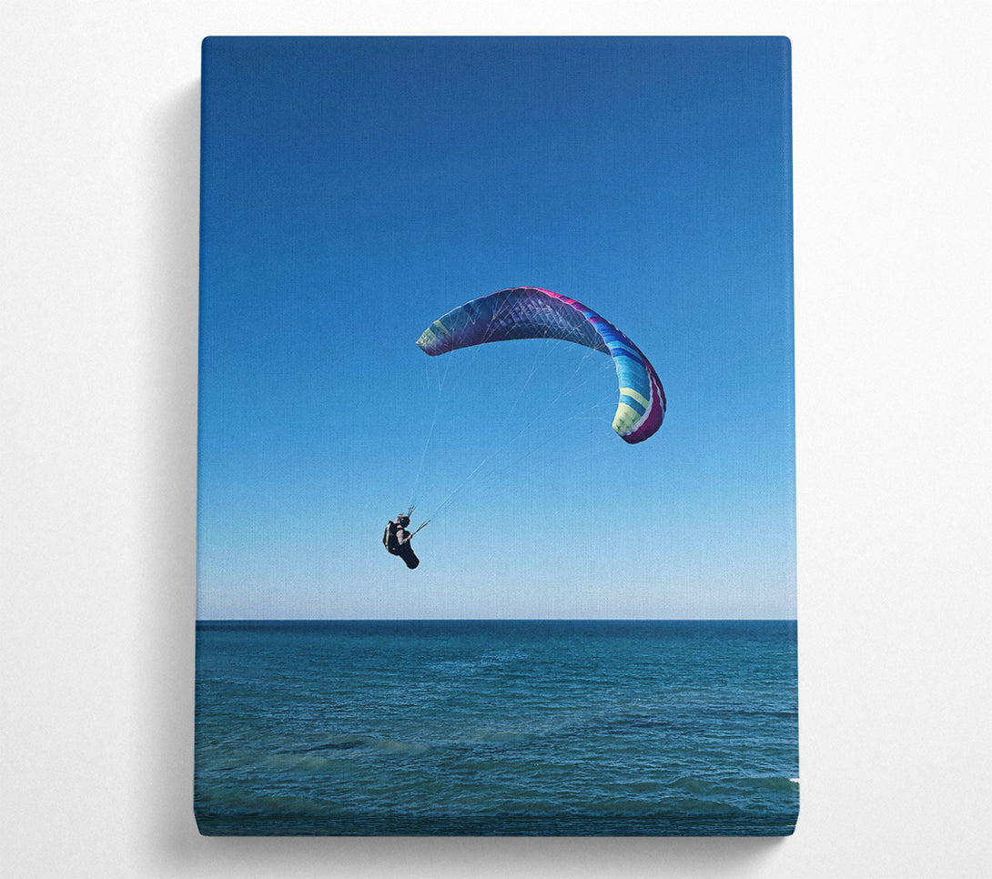  A Canvas Print of Blue Sky Parachute Flight Canvas Art