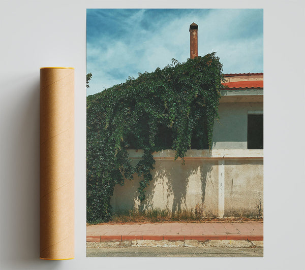 Green Wall And Rust Poster