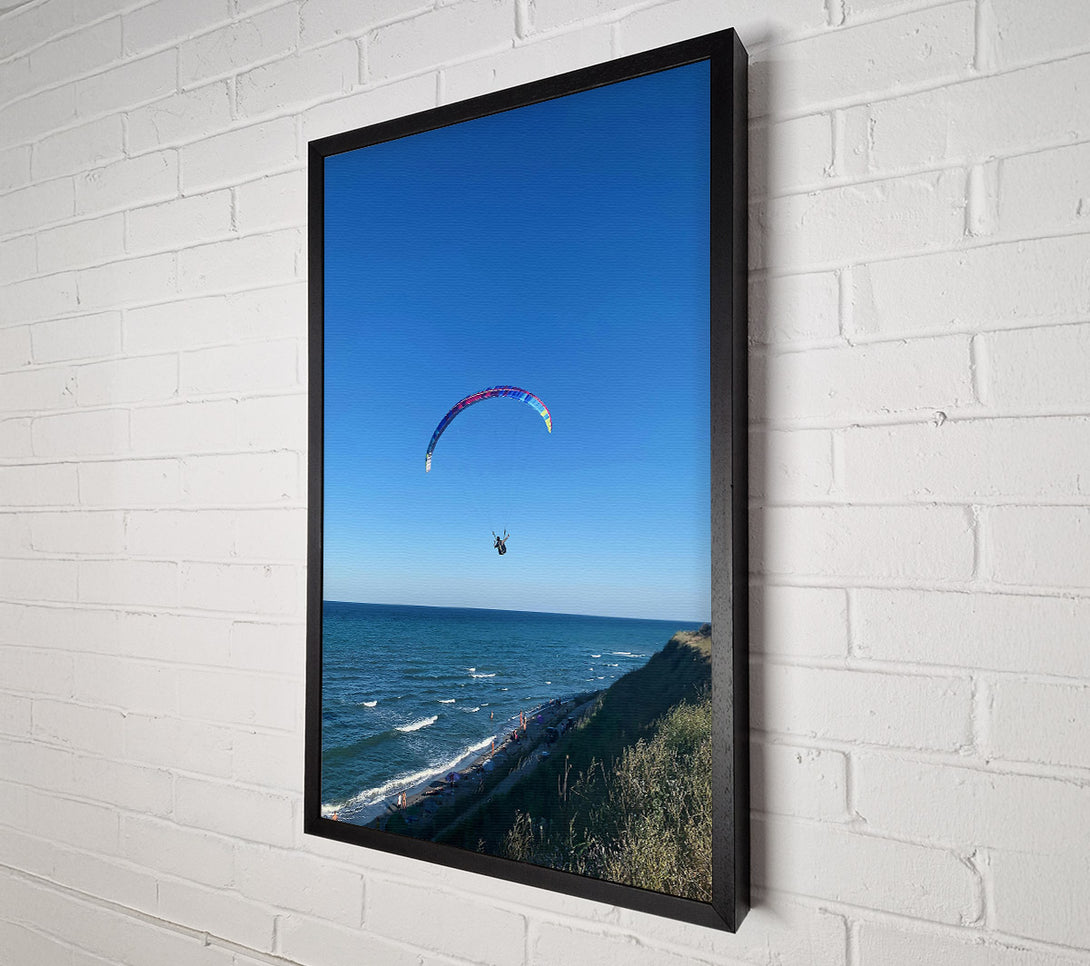  A Canvas Print of Blue Sky Paraglider Canvas Wall Art