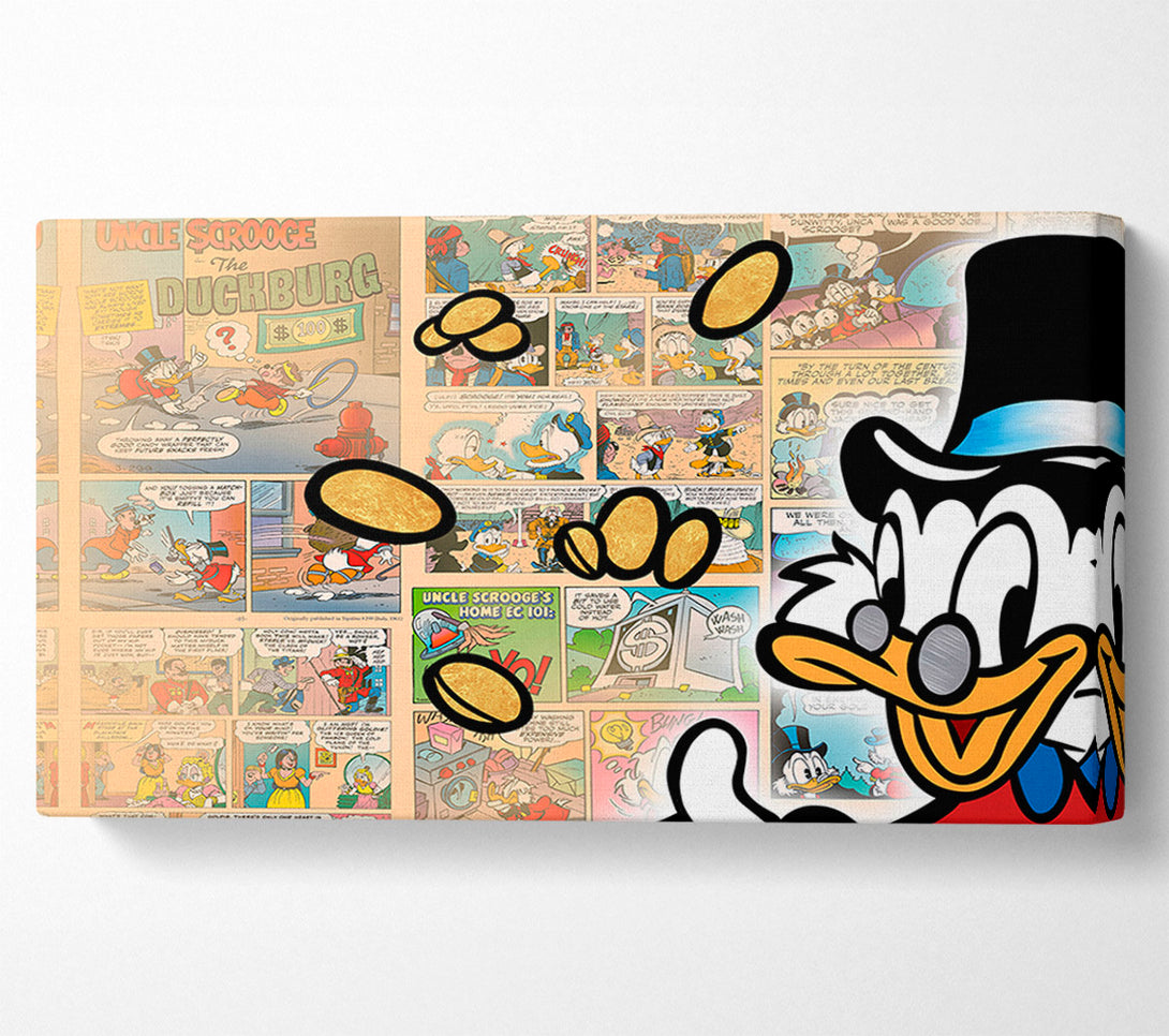  A Canvas Print of Money Bag Duck Canvas Art