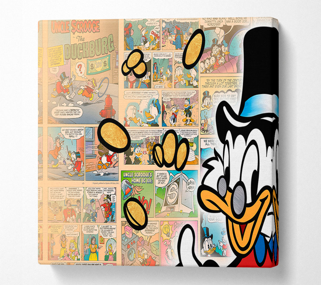  A Canvas Print of Money Bag Duck Canvas Art
