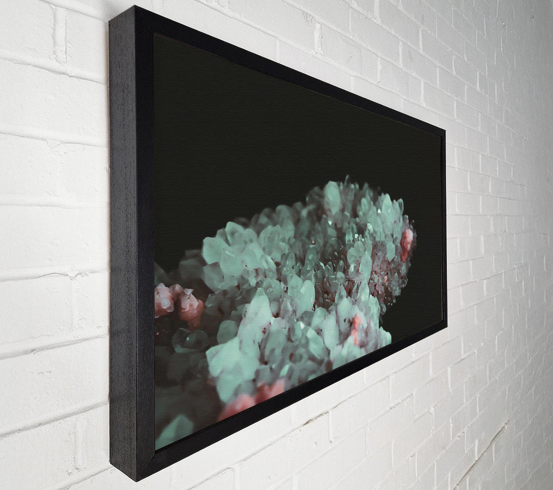  A Canvas Print of Emerald Crystal Cluster Canvas Print