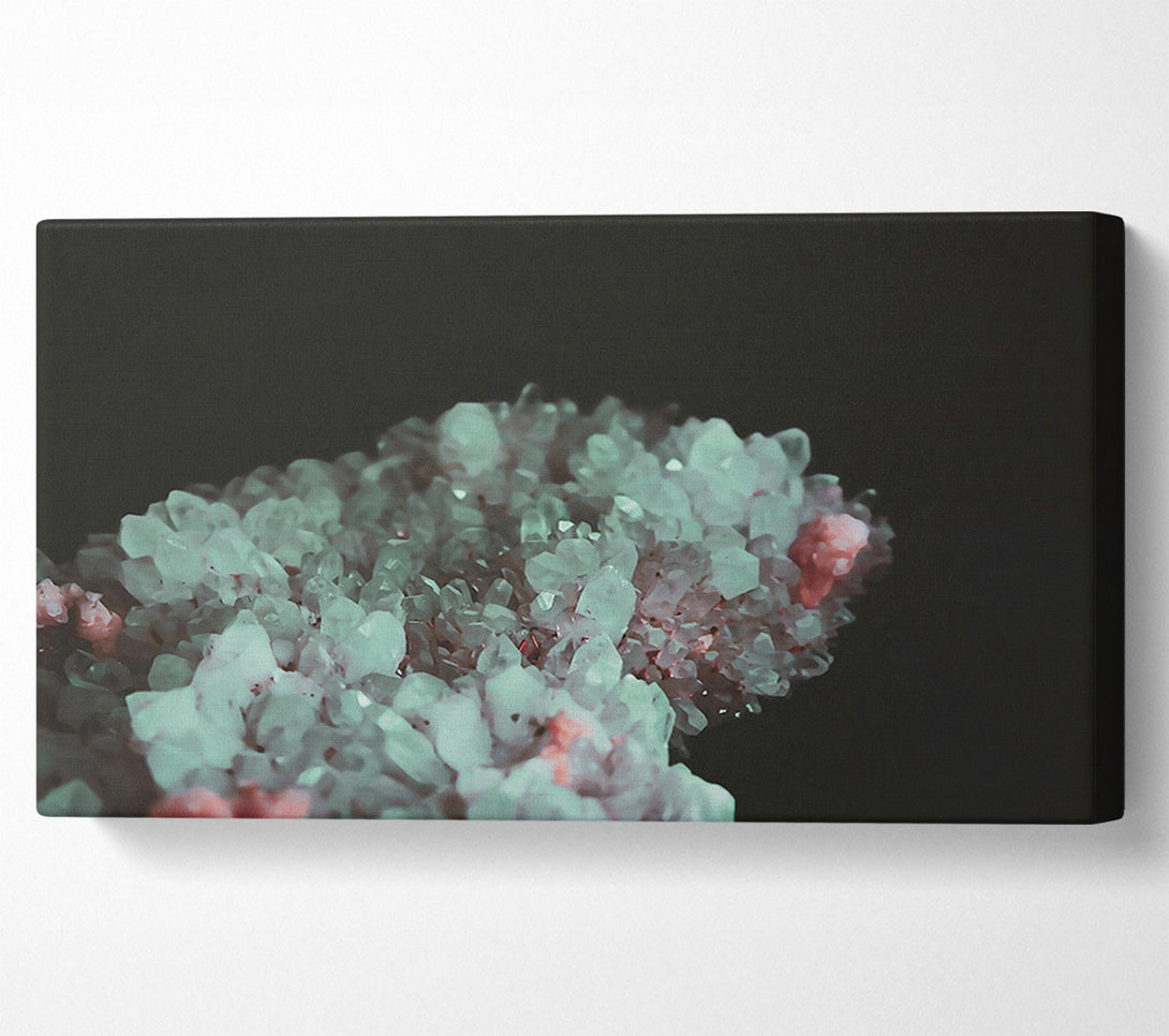  A Canvas Print of Emerald Crystal Cluster Canvas Print