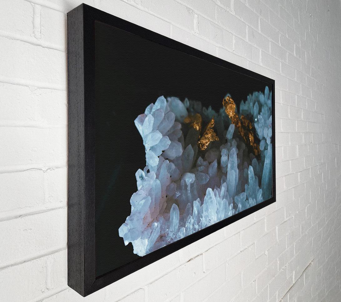  A Canvas Print of Azure Crystal Embrace Canvas Print