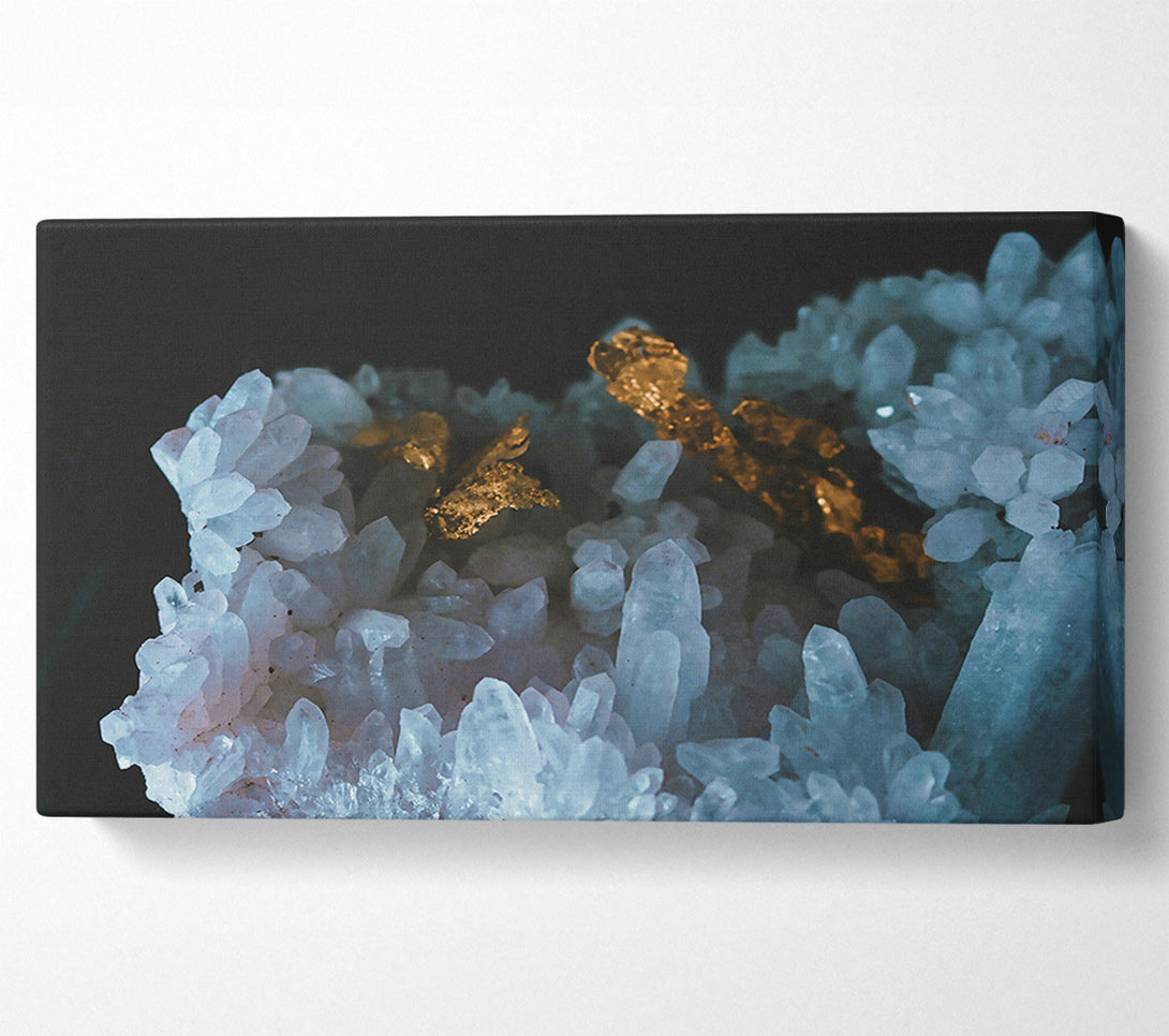  A Canvas Print of Azure Crystal Embrace Canvas Print