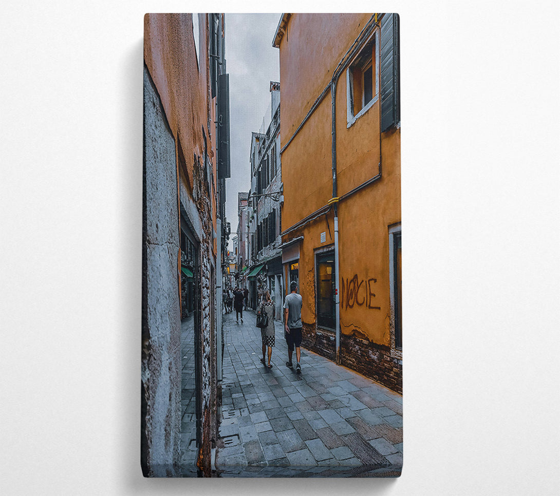  A Canvas Print of Orange Walls Of Venice Canvas Art