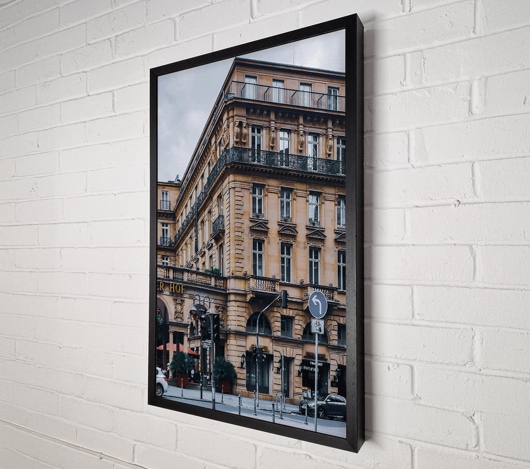  A Canvas Print of Beige Parisian Facade Canvas Art