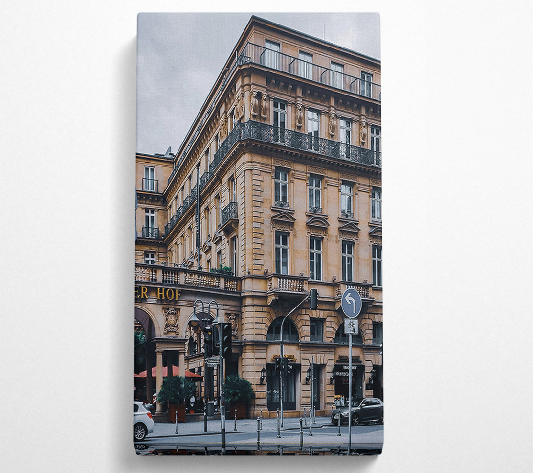  A Canvas Print of Beige Parisian Facade Canvas Art