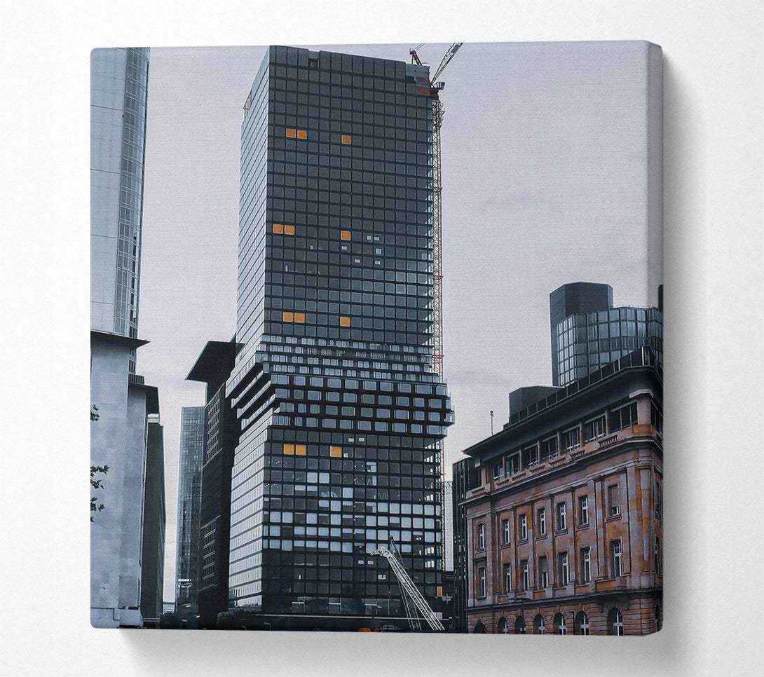  A Canvas Print of Black Tower Reflections Canvas Print