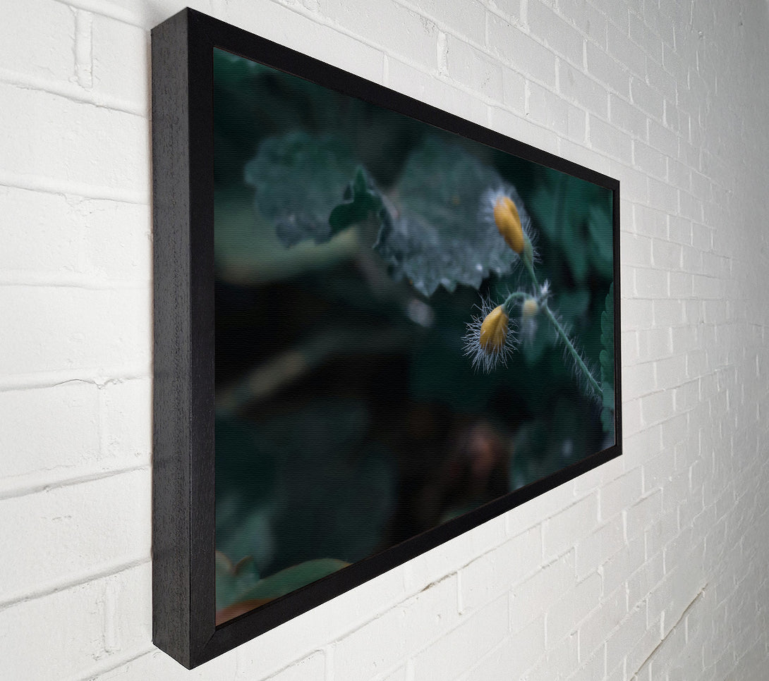  A Canvas Print of Green And Yellow Bloom Canvas Wall Art