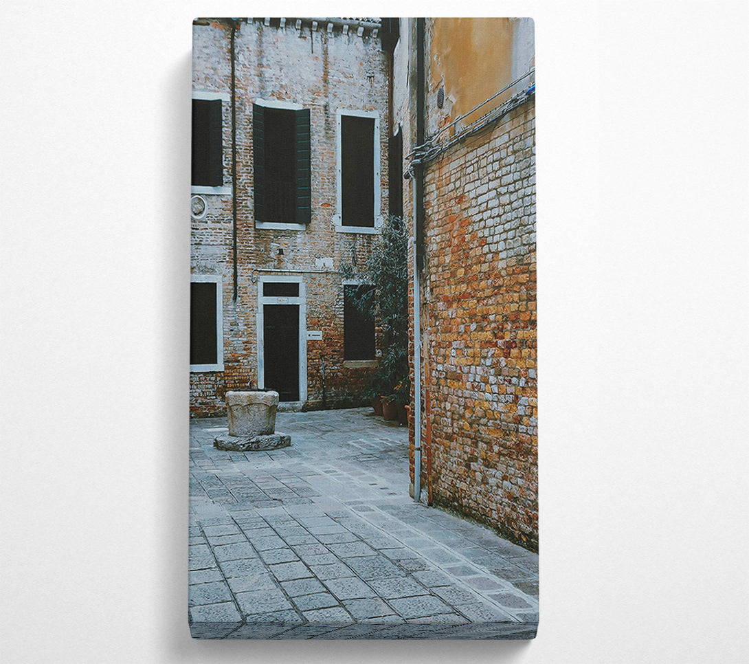  A Canvas Print of The Grey Courtyard Canvas Print