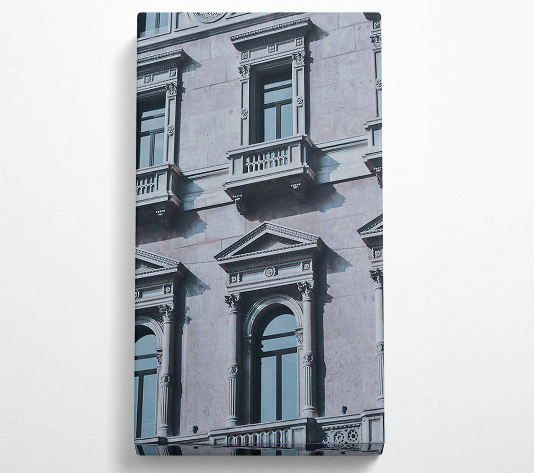  A Canvas Print of Pale Blue Facade Canvas Art