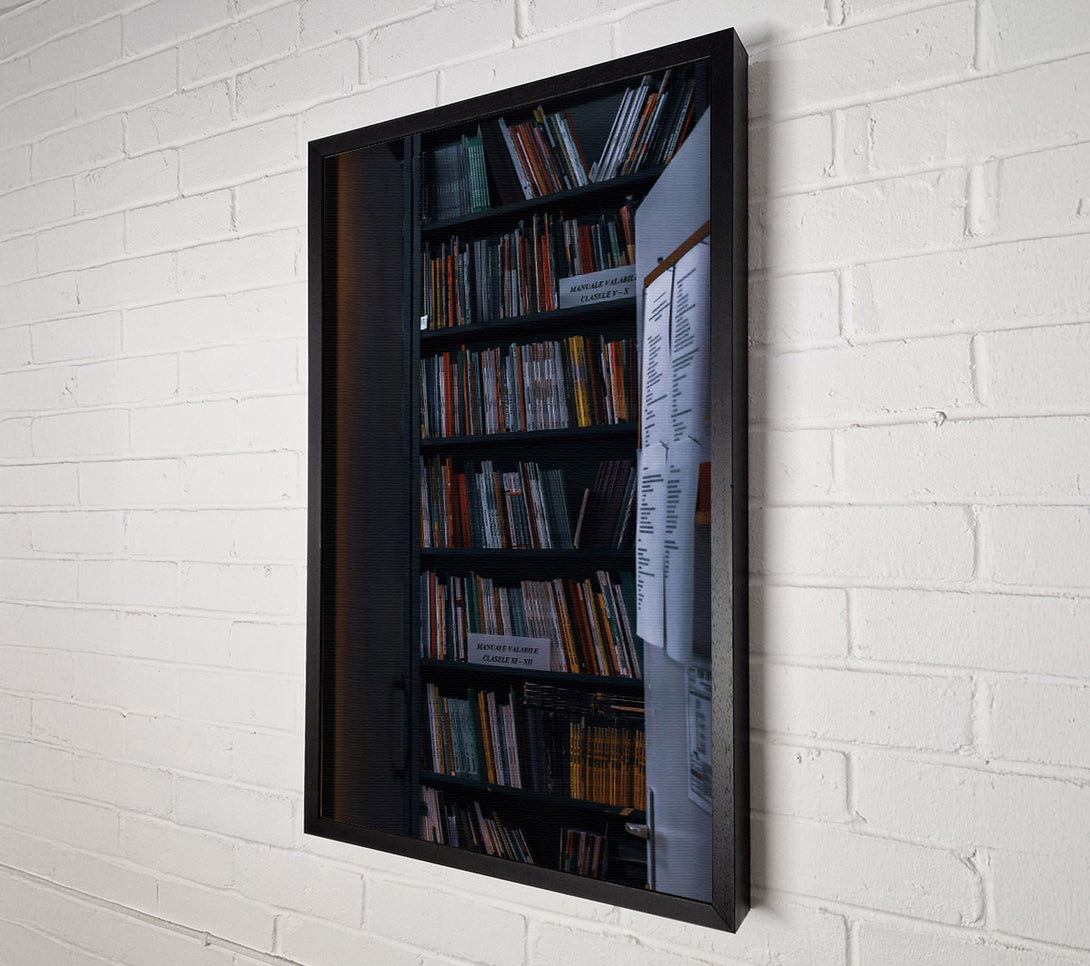  A Canvas Print of Orange Stacks Of Knowledge Canvas Wall Art