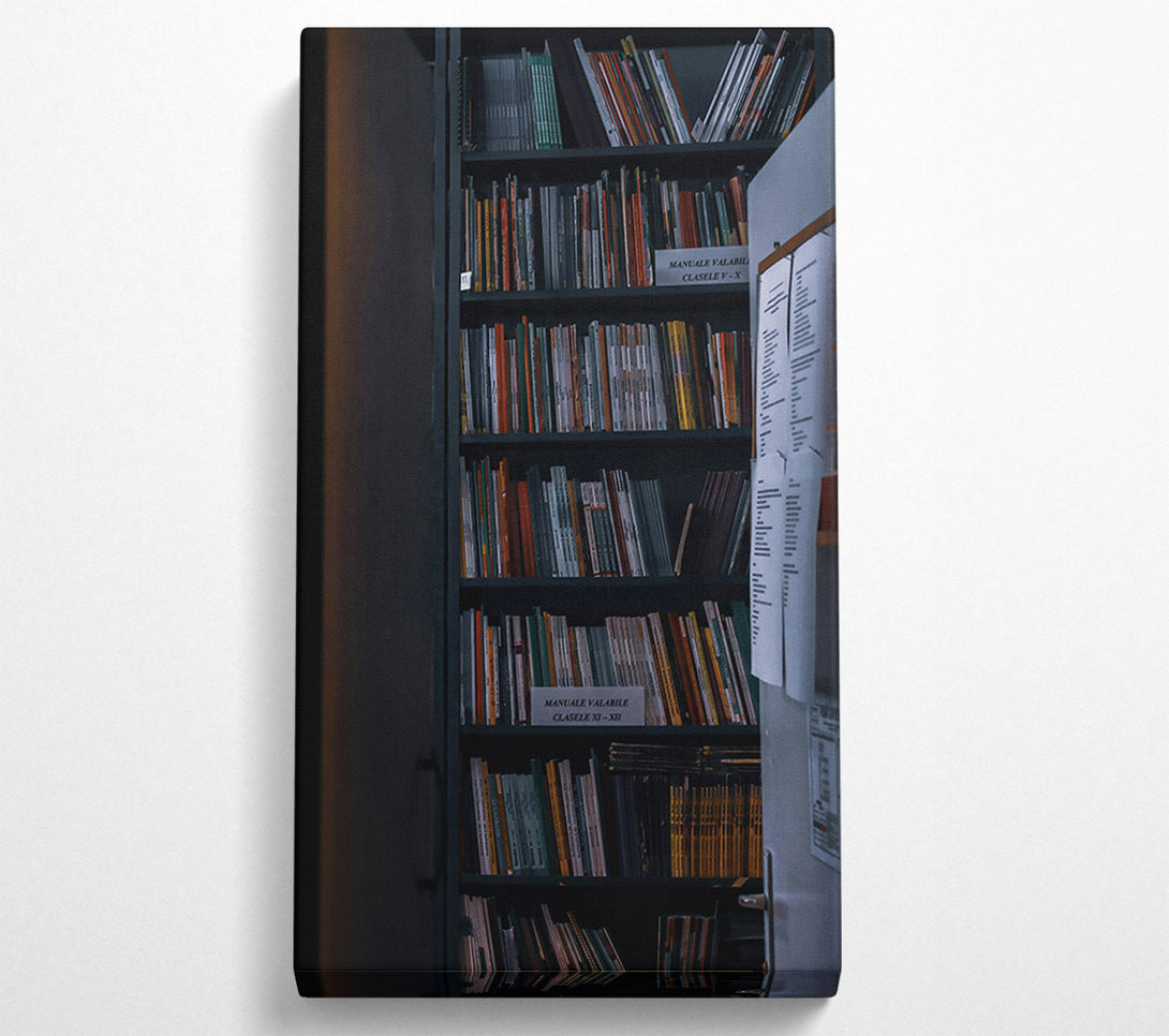  A Canvas Print of Orange Stacks Of Knowledge Canvas Wall Art