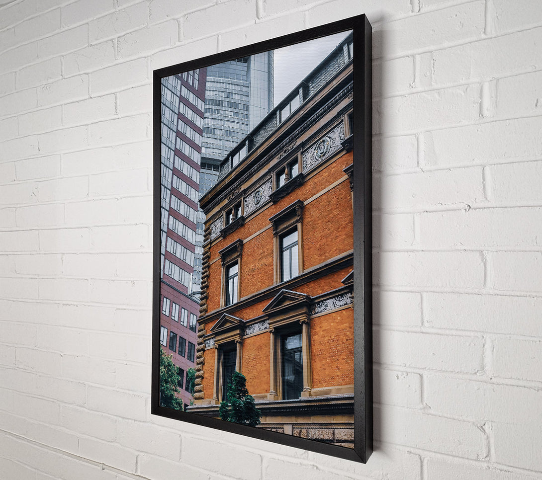  A Canvas Print of The Orange Facade Canvas Wall Art