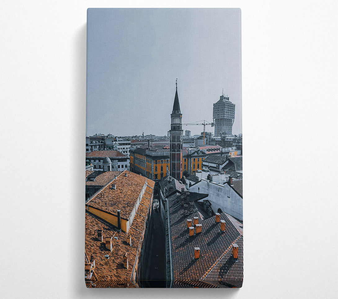  A Canvas Print of Orange Rooftops Of Venice Canvas Art