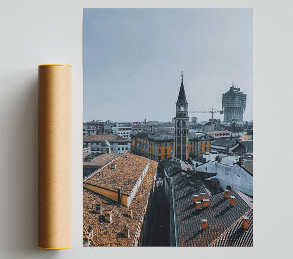Orange Rooftops Of Venice