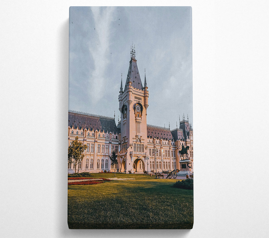  A Canvas Print of Peach Palace Gleam Canvas Wall Art