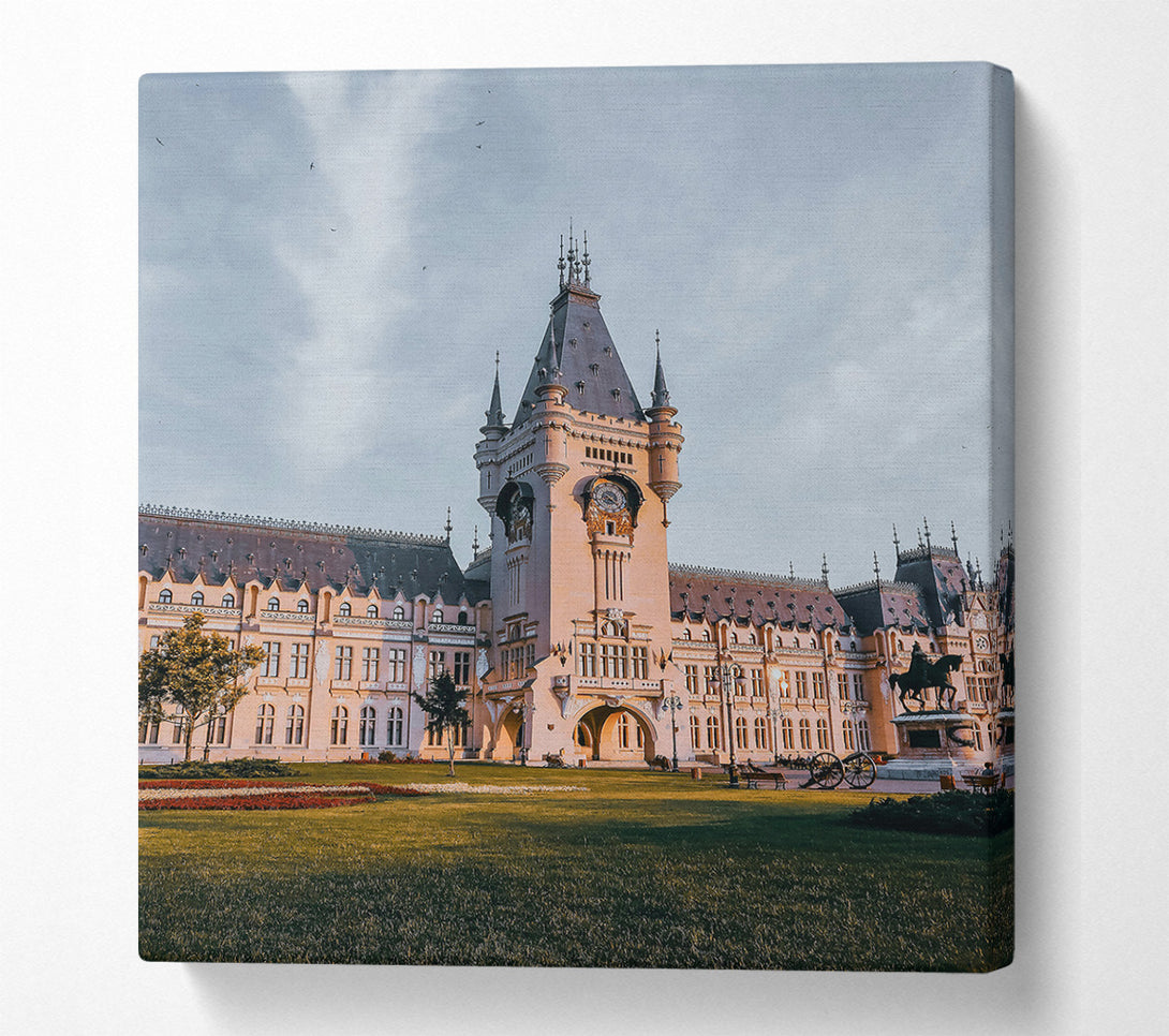  A Canvas Print of Peach Palace Gleam Canvas Wall Art